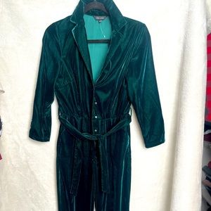 Green Velvet jumpsuit